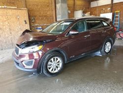 Salvage cars for sale at Ebensburg, PA auction: 2018 KIA Sorento LX