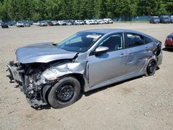 Salvage cars for sale from Copart Graham, WA: 2019 Honda Civic LX