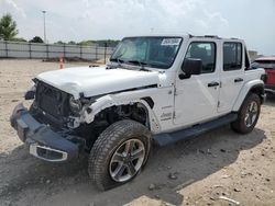 Jeep Wrangler salvage cars for sale: 2018 Jeep Wrangler Unlimited Sahara