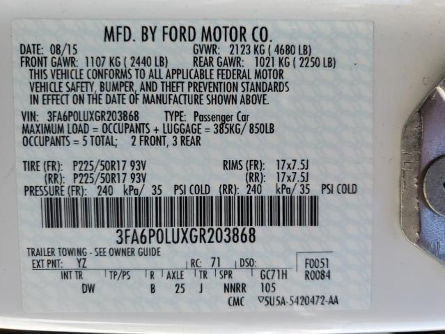 2016 Ford Fusion SE Hybrid