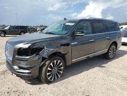 Salvage cars for sale at Houston, TX auction: 2018 Lincoln Navigator L Select