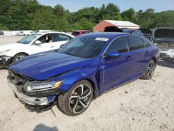 Salvage cars for sale at Mendon, MA auction: 2020 Honda Accord Sport