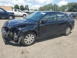 Salvage cars for sale at Moraine, OH auction: 2012 Volkswagen Jetta Base