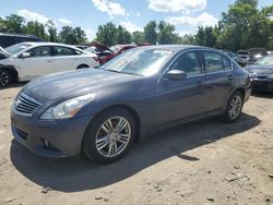 Salvage cars for sale at Baltimore, MD auction: 2010 Infiniti G37