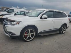 Salvage cars for sale at Grand Prairie, TX auction: 2018 Mitsubishi Outlander SE