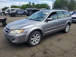 Salvage cars for sale at Denver, CO auction: 2008 Subaru Outback 2.5I Limited