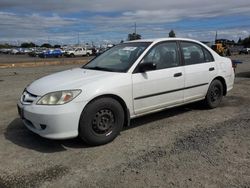 Salvage cars for sale at Eugene, OR auction: 2004 Honda Civic DX VP