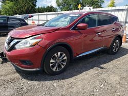 Salvage cars for sale at Finksburg, MD auction: 2015 Nissan Murano S