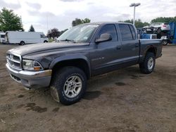 Salvage cars for sale from Copart East Granby, CT: 2002 Dodge Dakota Quad SLT