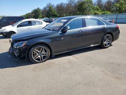 Salvage cars for sale at Brookhaven, NY auction: 2019 Mercedes-Benz S 560 4matic