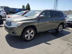 Salvage cars for sale from Copart Hayward, CA: 2008 Toyota Highlander Limited