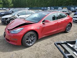 Salvage cars for sale at Graham, WA auction: 2018 Tesla Model 3