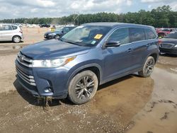 Salvage cars for sale at Greenwell Springs, LA auction: 2019 Toyota Highlander LE