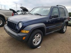 Jeep Liberty Sport salvage cars for sale: 2006 Jeep Liberty Sport