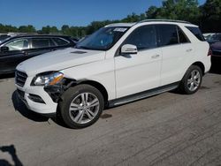 Mercedes-Benz ML 350 4matic salvage cars for sale: 2015 Mercedes-Benz ML 350 4matic