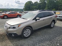 Salvage cars for sale from Copart Concord, NC: 2017 Subaru Outback 2.5I Premium