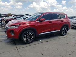 Salvage cars for sale at Grand Prairie, TX auction: 2020 Hyundai Santa FE SEL