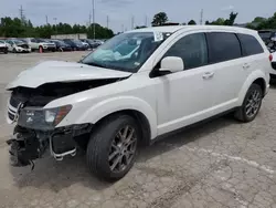 Salvage cars for sale at Bridgeton, MO auction: 2017 Dodge Journey GT