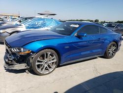 Salvage cars for sale at Grand Prairie, TX auction: 2018 Ford Mustang GT