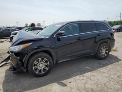 Salvage cars for sale at Indianapolis, IN auction: 2015 Toyota Highlander LE