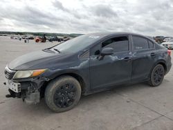 Salvage cars for sale at Grand Prairie, TX auction: 2012 Honda Civic LX