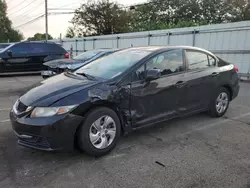 Salvage cars for sale at Moraine, OH auction: 2013 Honda Civic LX