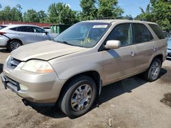 Acura salvage cars for sale: 2002 Acura MDX