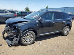 Salvage cars for sale at Woodhaven, MI auction: 2015 Lincoln MKX