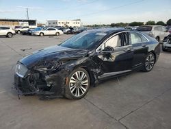 Salvage cars for sale at Grand Prairie, TX auction: 2019 Lincoln MKZ Reserve II