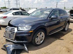 Salvage cars for sale at Elgin, IL auction: 2018 Audi Q5 Premium Plus