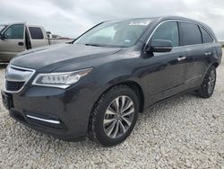 Salvage cars for sale at New Braunfels, TX auction: 2015 Acura MDX Technology