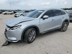 Salvage cars for sale at Houston, TX auction: 2021 Mazda CX-9 Grand Touring