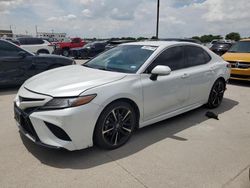 Salvage cars for sale at Grand Prairie, TX auction: 2018 Toyota Camry XSE