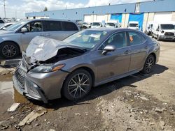 Salvage cars for sale at Woodhaven, MI auction: 2022 Toyota Camry SE