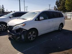 Salvage cars for sale from Copart Rancho Cucamonga, CA: 2015 Toyota Sienna LE