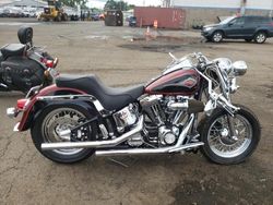 Salvage motorcycles for sale at New Britain, CT auction: 2001 Harley-Davidson Flstc