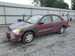 Honda Civic lx salvage cars for sale: 2002 Honda Civic LX