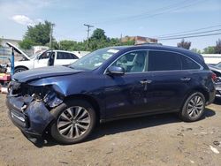 Salvage cars for sale at New Britain, CT auction: 2014 Acura MDX Technology