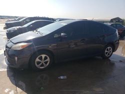 Salvage cars for sale at Grand Prairie, TX auction: 2013 Toyota Prius