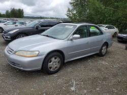 Salvage cars for sale at Arlington, WA auction: 2002 Honda Accord EX