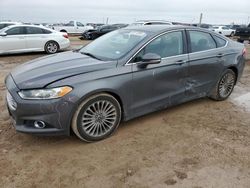 Salvage cars for sale at Amarillo, TX auction: 2015 Ford Fusion Titanium