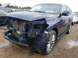 Salvage cars for sale at Elgin, IL auction: 2016 Infiniti QX80