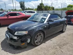 Salvage cars for sale at Miami, FL auction: 2009 Audi A4 2.0T Cabriolet