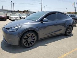 Vehiculos salvage en venta de Copart Los Angeles, CA: 2022 Tesla Model Y