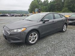 Salvage cars for sale at Concord, NC auction: 2018 Ford Fusion SE