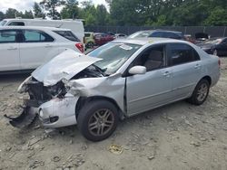 Salvage cars for sale at Waldorf, MD auction: 2006 Toyota Corolla CE