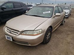 Honda Accord ex salvage cars for sale: 2002 Honda Accord EX