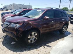 Salvage cars for sale at Chicago Heights, IL auction: 2008 Acura MDX Technology