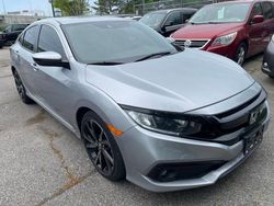 Salvage cars for sale at Hampton, VA auction: 2019 Honda Civic Sport