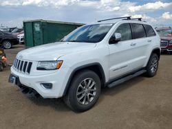 Salvage cars for sale at Brighton, CO auction: 2015 Jeep Grand Cherokee Limited